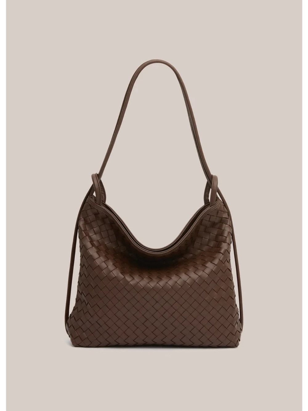 VESTIRSI Woven Bella Convertible Backpack Chocolate